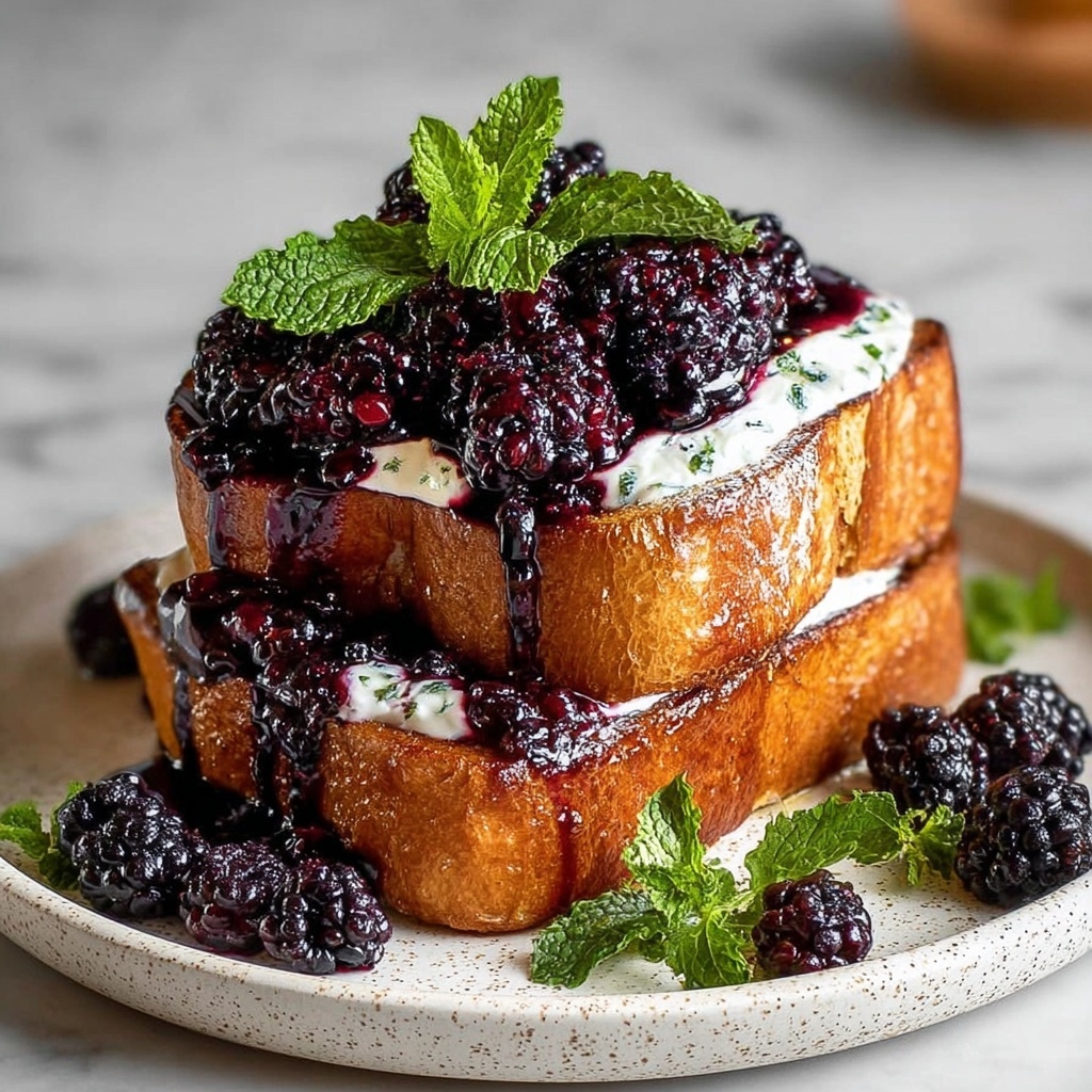 Blackberry Compote French Toast Recipe - Recipe Image