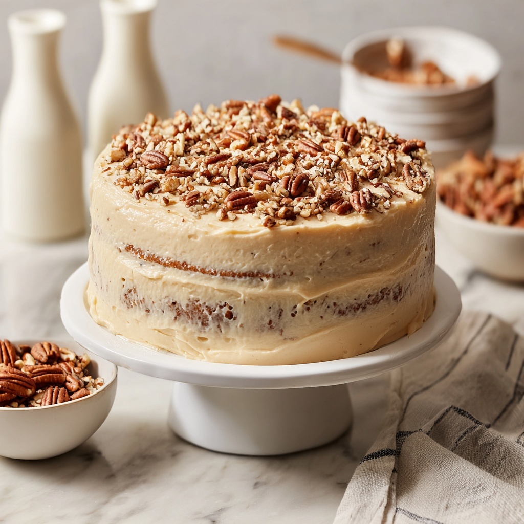 Butter Pecan Cake Recipe - Recipe Image