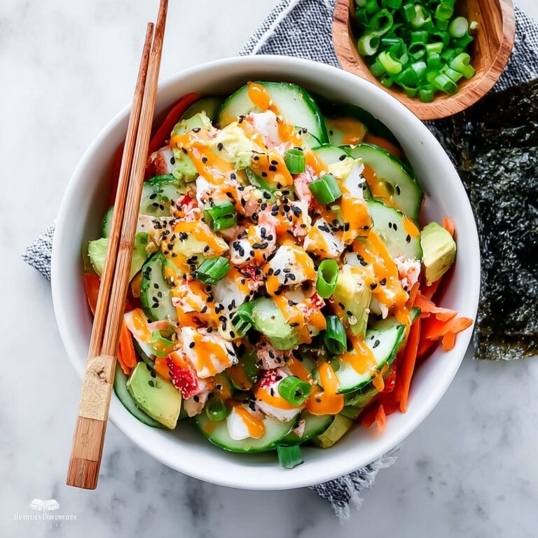 California Roll Cucumber Salad Recipe