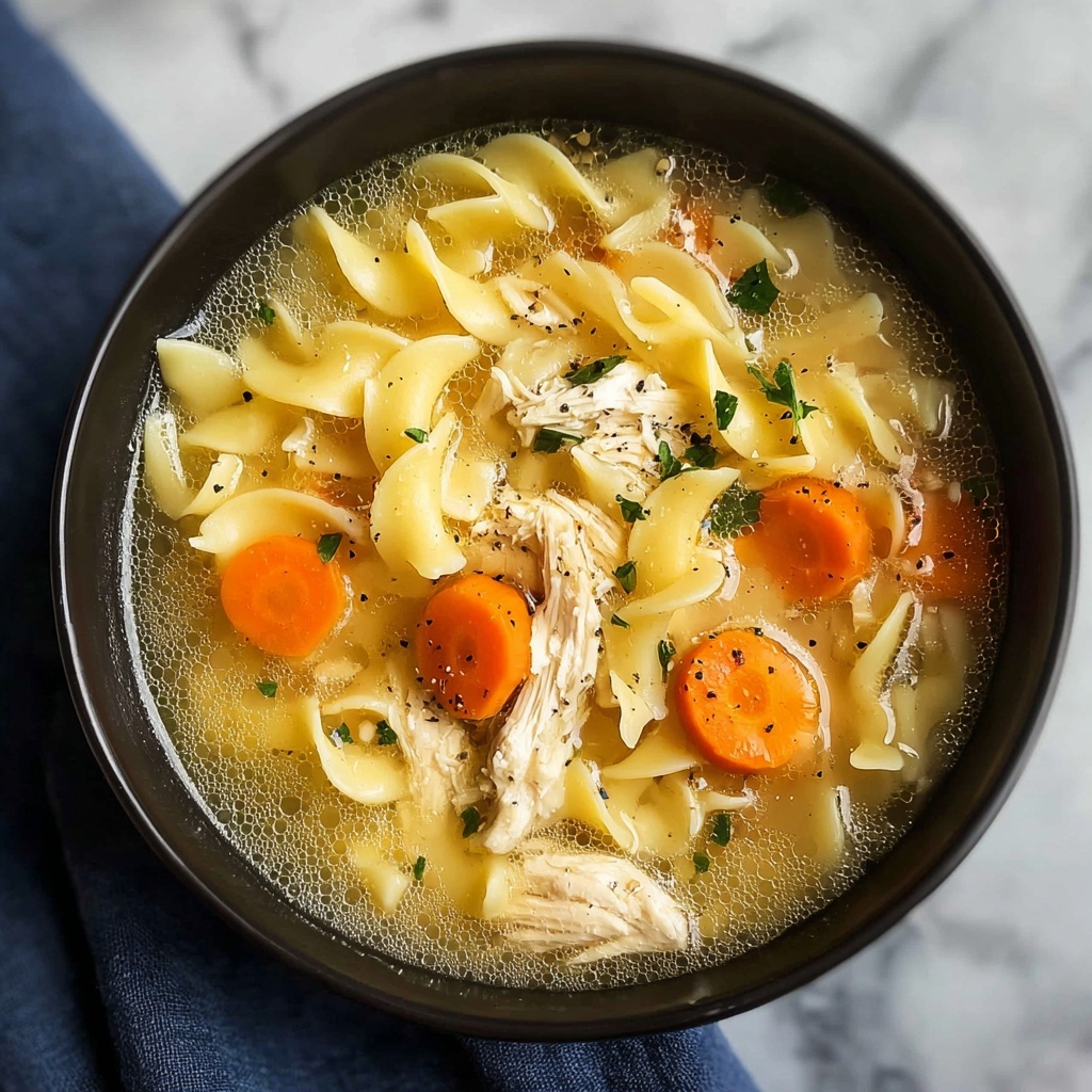 Creamy Chicken Noodle Soup Recipe - Recipe Image