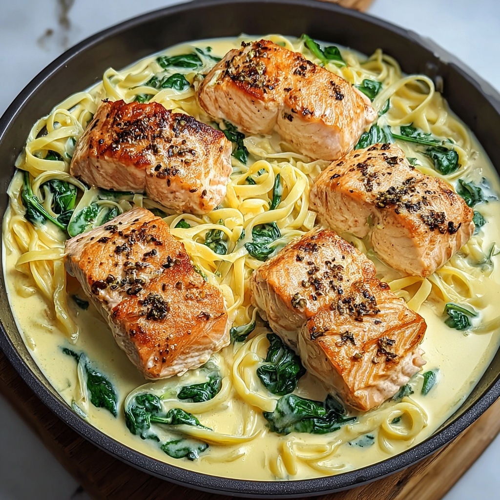 Creamy Salmon Florentine Recipe - Recipe Image