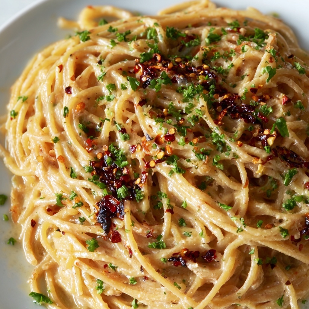 Caramelized Onion Pasta with Chilli Oil Recipe - Recipe Image