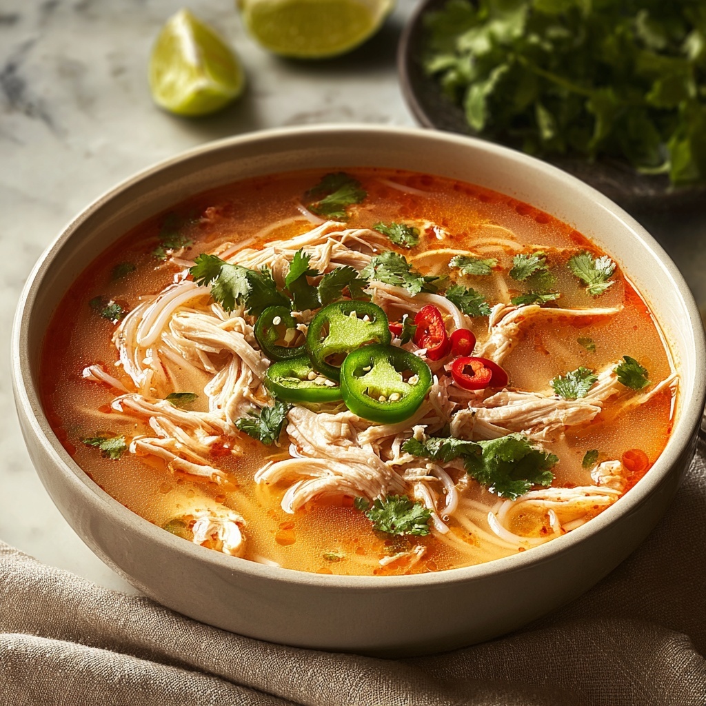 Spicy Chicken Soup Recipe - Recipe Image