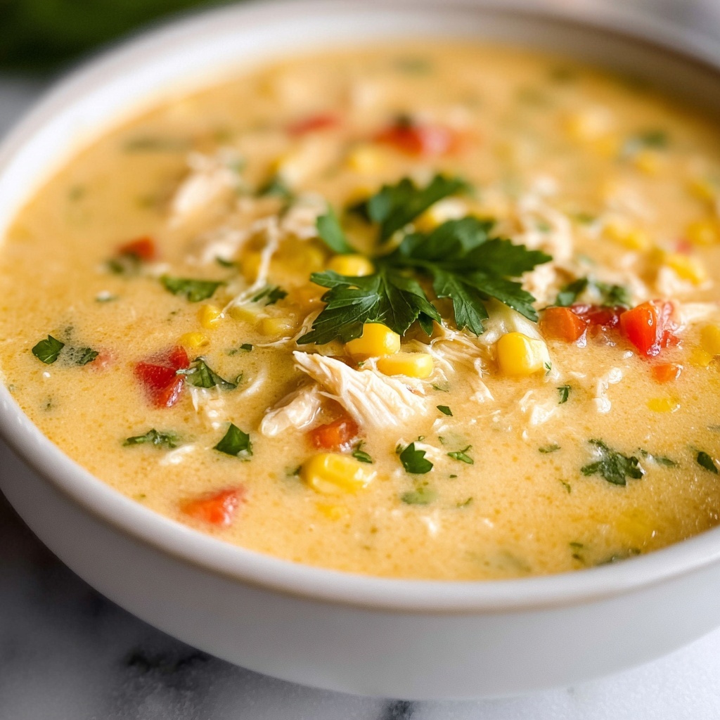 Creamy Chicken Corn Chowder Recipe - Recipe Image