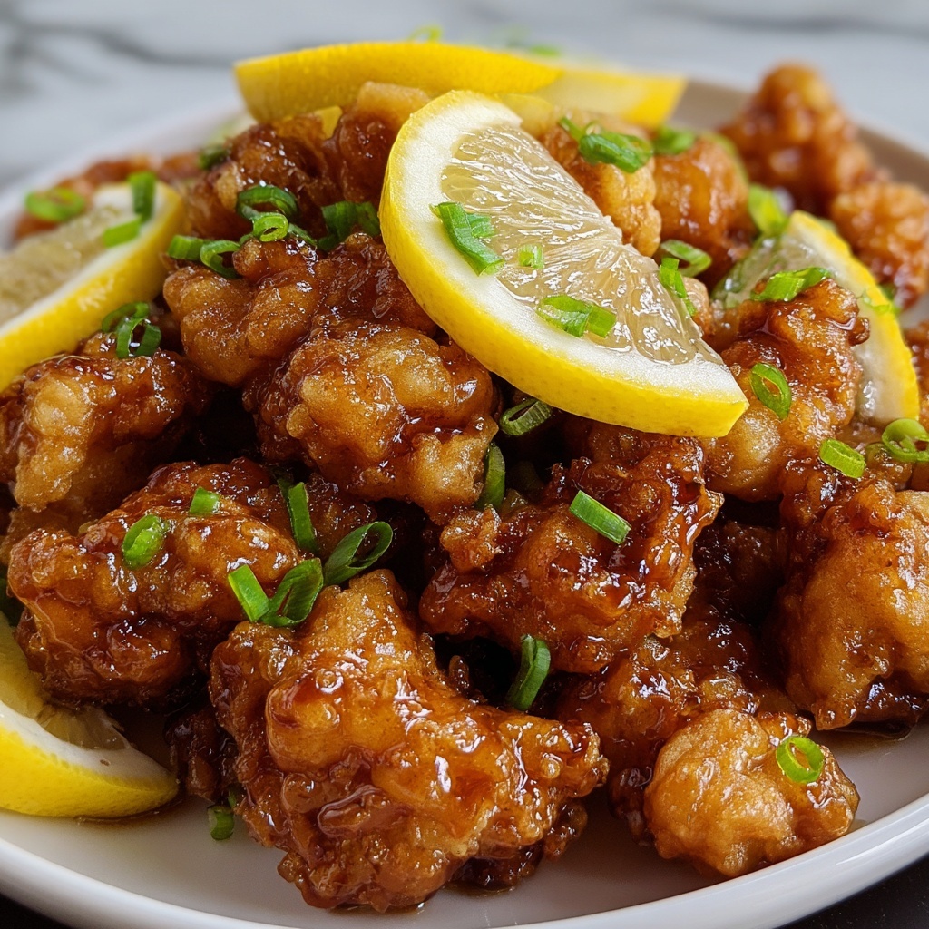 Crispy Chinese Lemon Chicken Recipe - Recipe Image