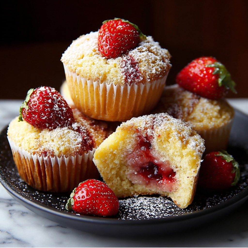 Fresh Strawberry Muffins: The Ultimate Breakfast Treat Recipe - Recipe Image