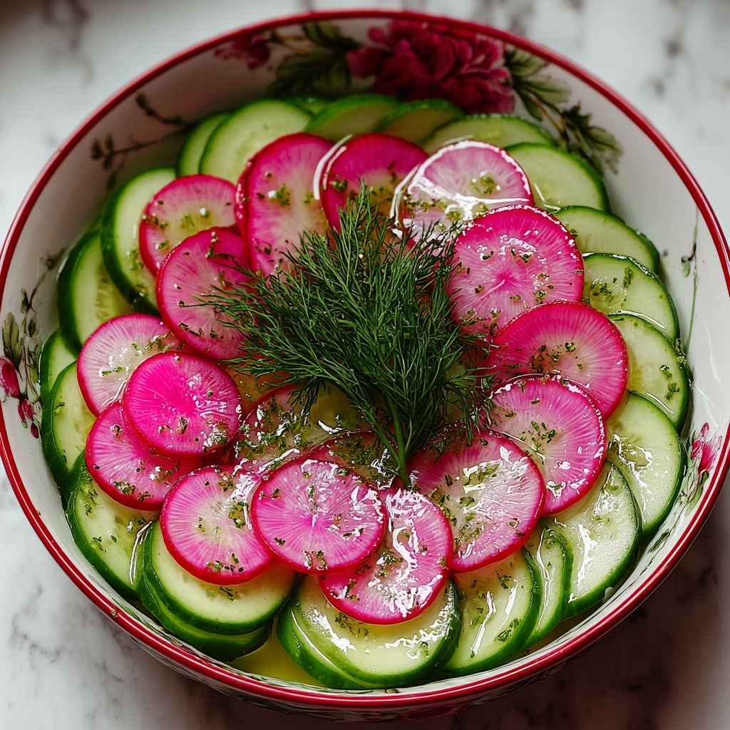 Dewy Dill Delight Radish and Cucumber Salad Recipe - Recipe Image