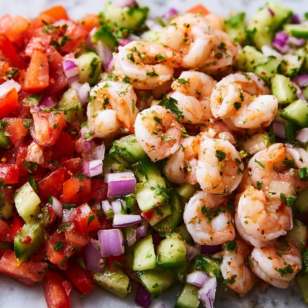Avocado Salsa Shrimp Salad Recipe - Recipe Image