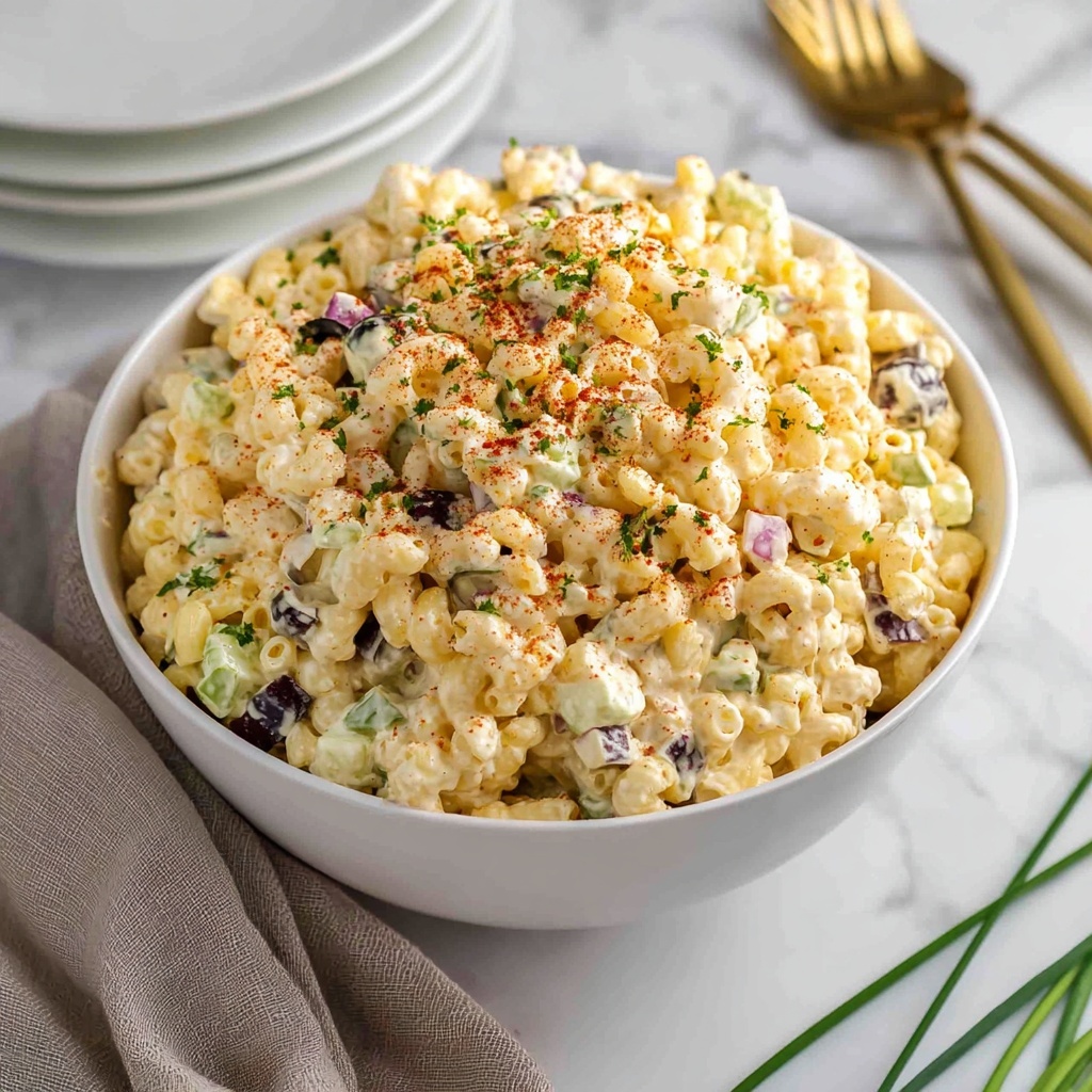 Deviled Egg Macaroni Salad Recipe - Recipe Image