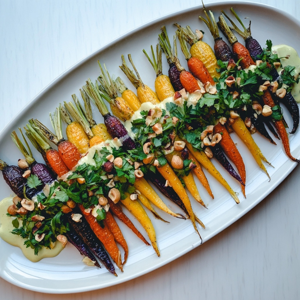 Roasted Carrots with Mint & Tahini Sauce Recipe - Recipe Image