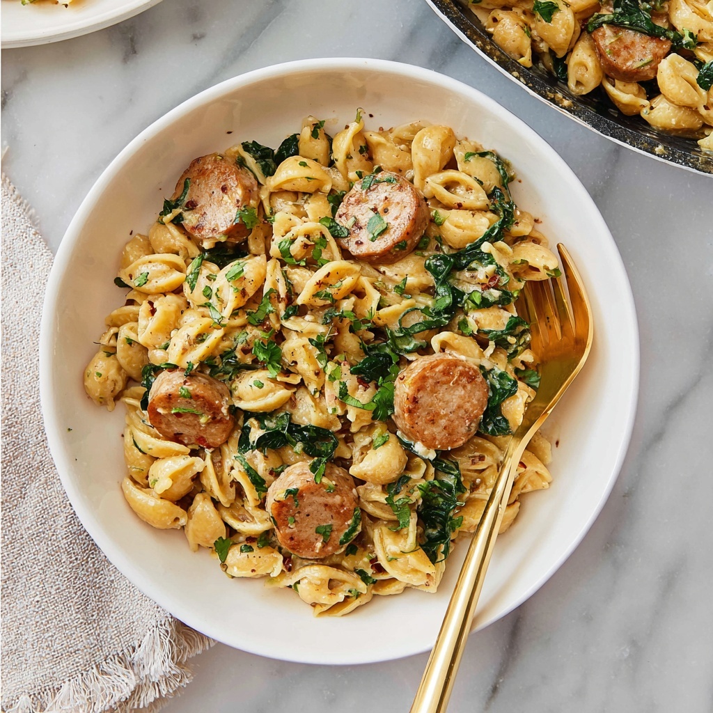 Creamy Chicken Sausage Skillet Recipe - Recipe Image