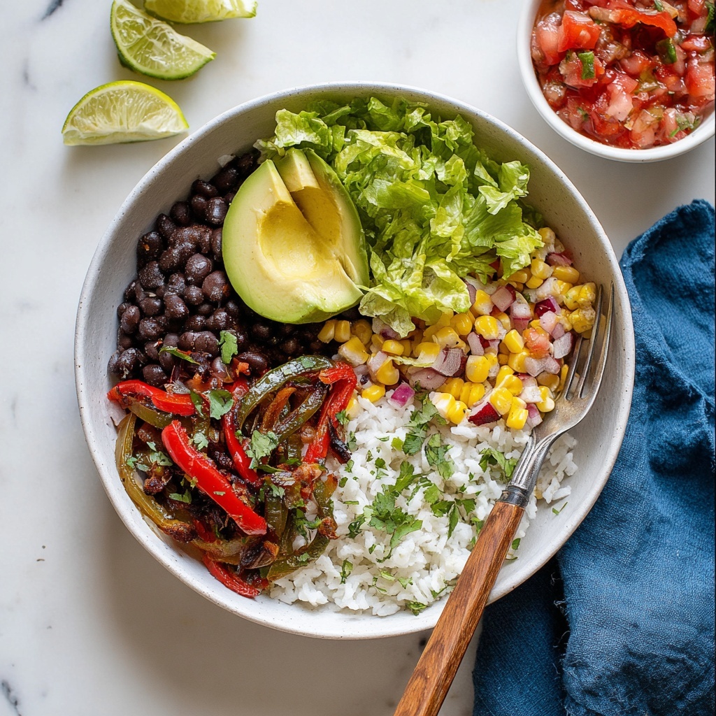Vegan Burrito Bowls with Black Beans Recipe - Recipe Image