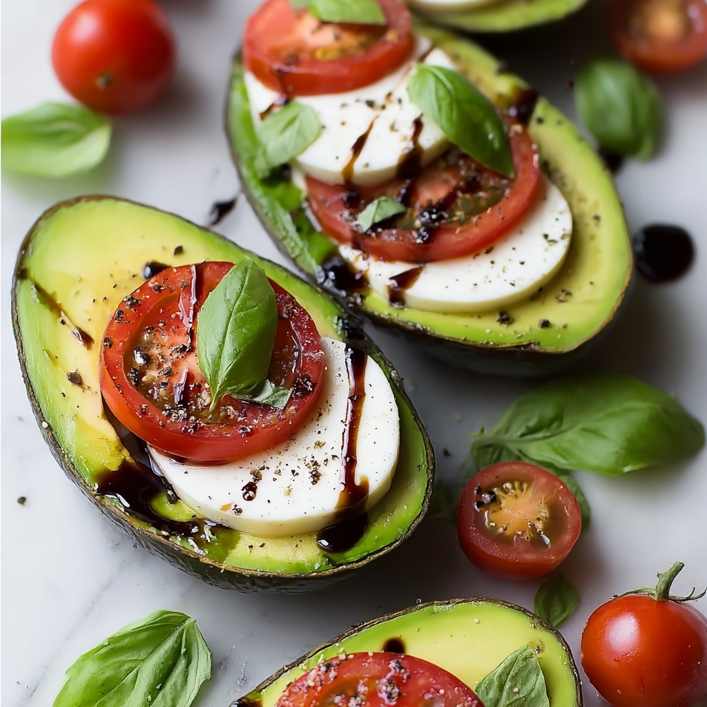 Caprese Stuffed Avocados Recipe - Recipe Image