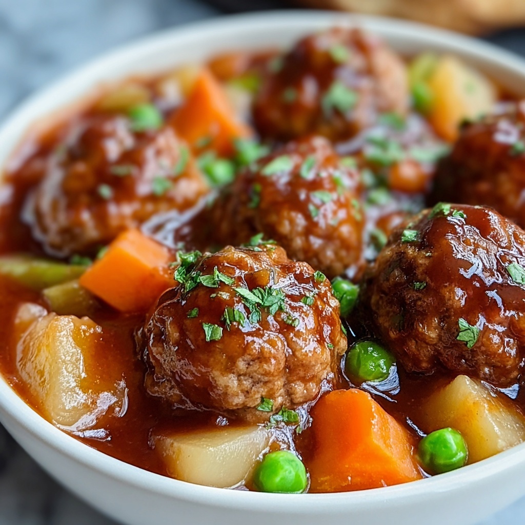 Hearty Meatball Stew Recipe - Recipe Image
