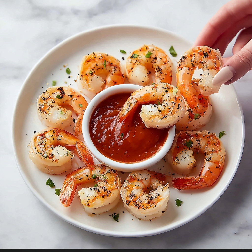 Roasted Shrimp Cocktail with Spicy Homemade Sauce Recipe - Recipe Image