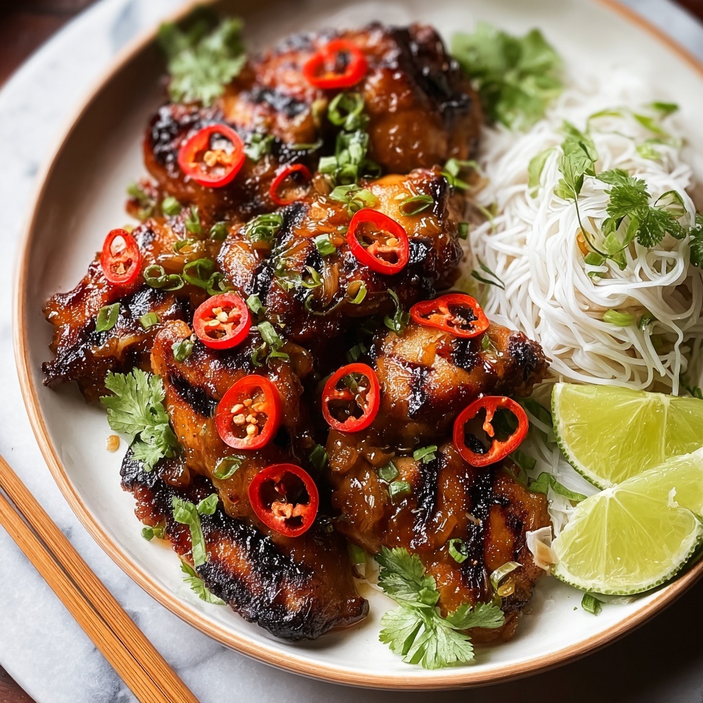 Grilled Vietnamese Lemongrass Chicken Recipe - Recipe Image