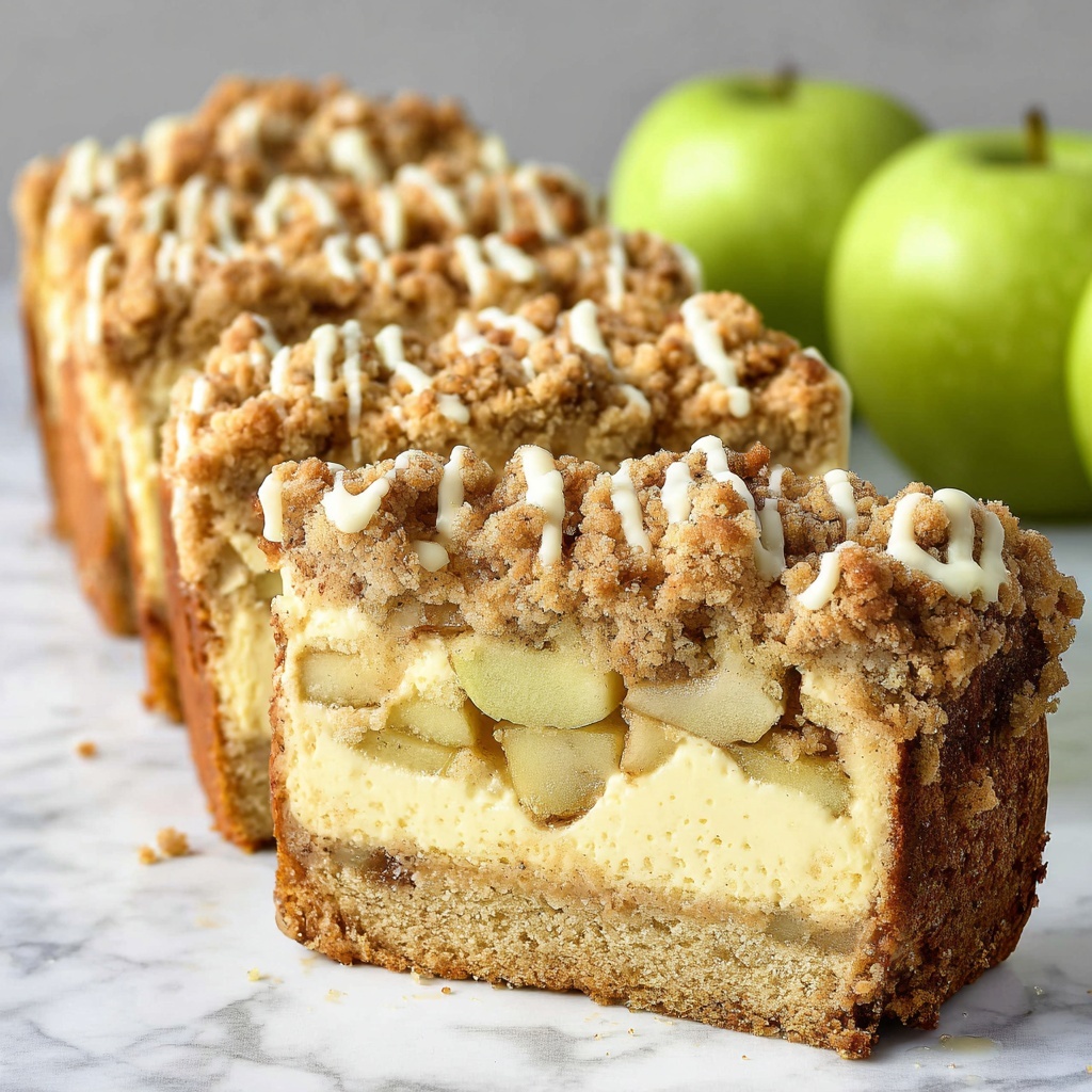 Apple Crisp Cheesecake Bread Recipe - Recipe Image