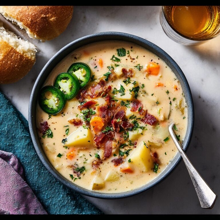 Smoky Jalapeño Cheddar Potato Soup Recipe