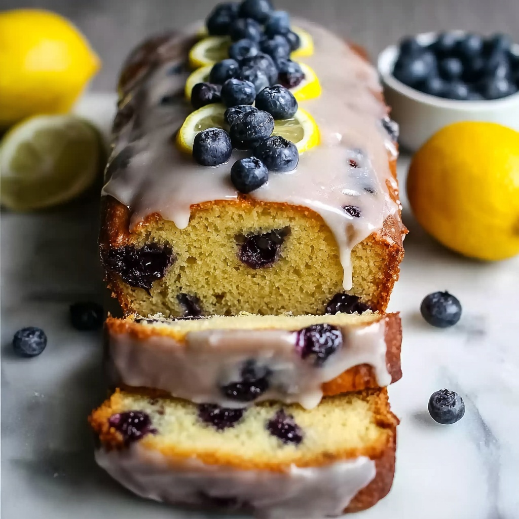 Lemon Blueberry Loaf with Zesty Lemon Glaze Recipe - Recipe Image