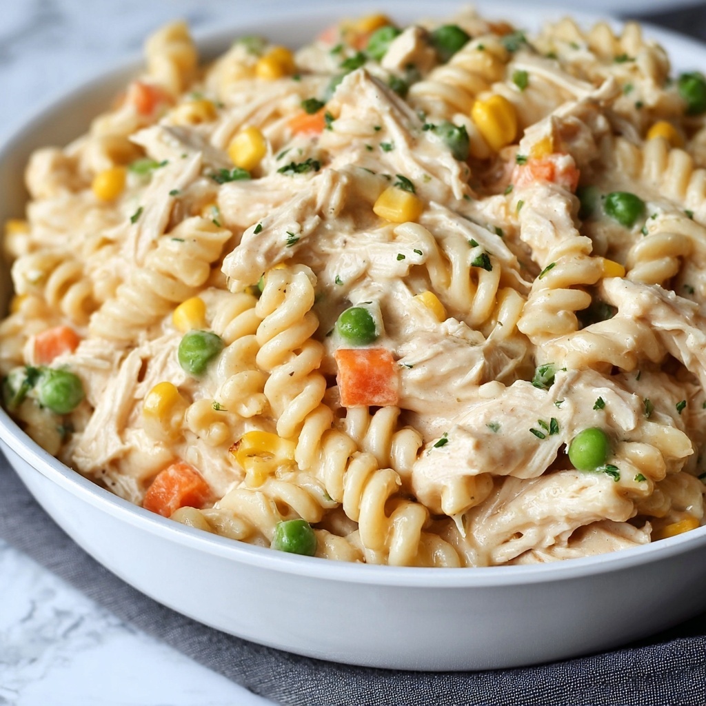 Chicken Pot Pie Pasta Recipe - Recipe Image