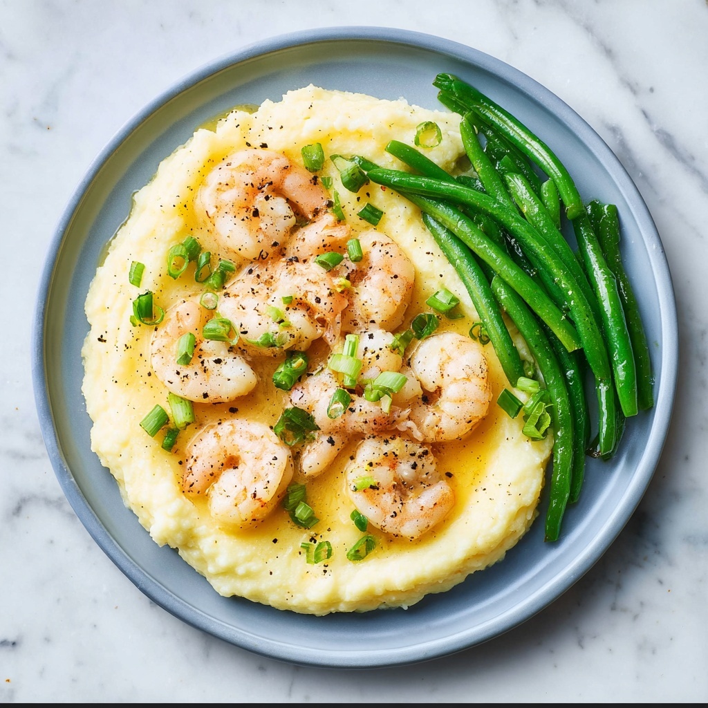 Garlic Butter Shrimp and Mashed Potatoes Recipe - Recipe Image