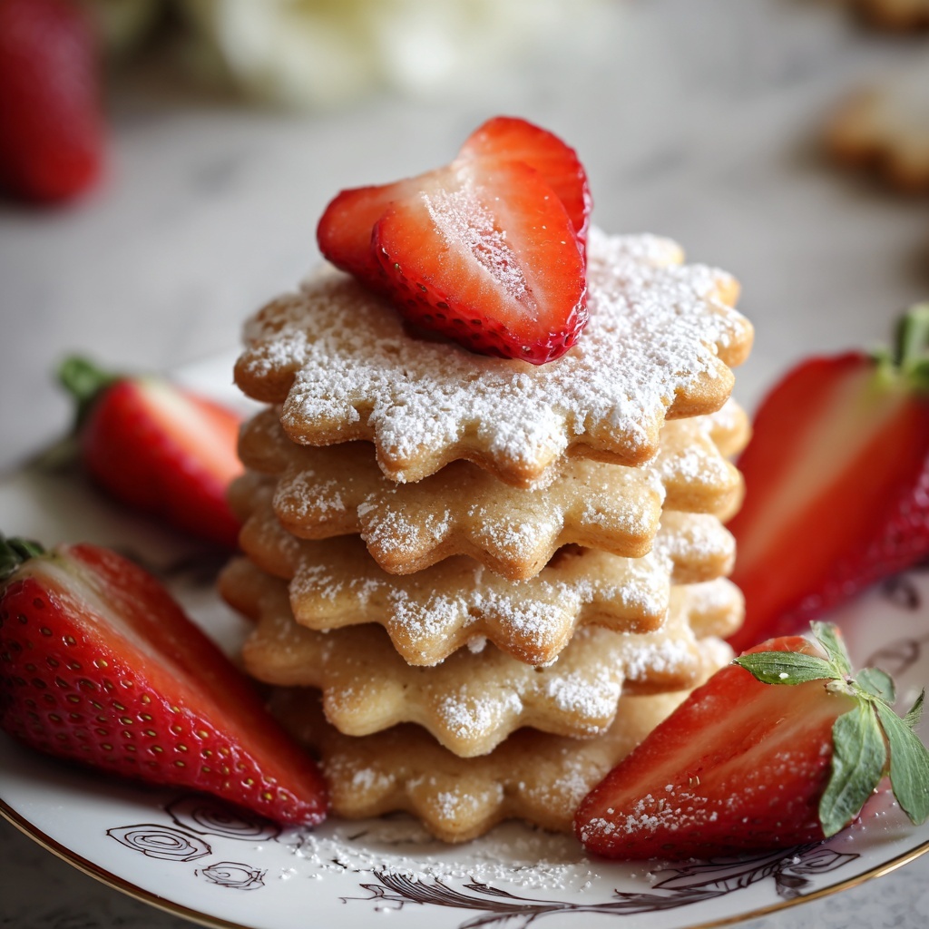 Strawberry Shortbread Cookies Recipe - Recipe Image