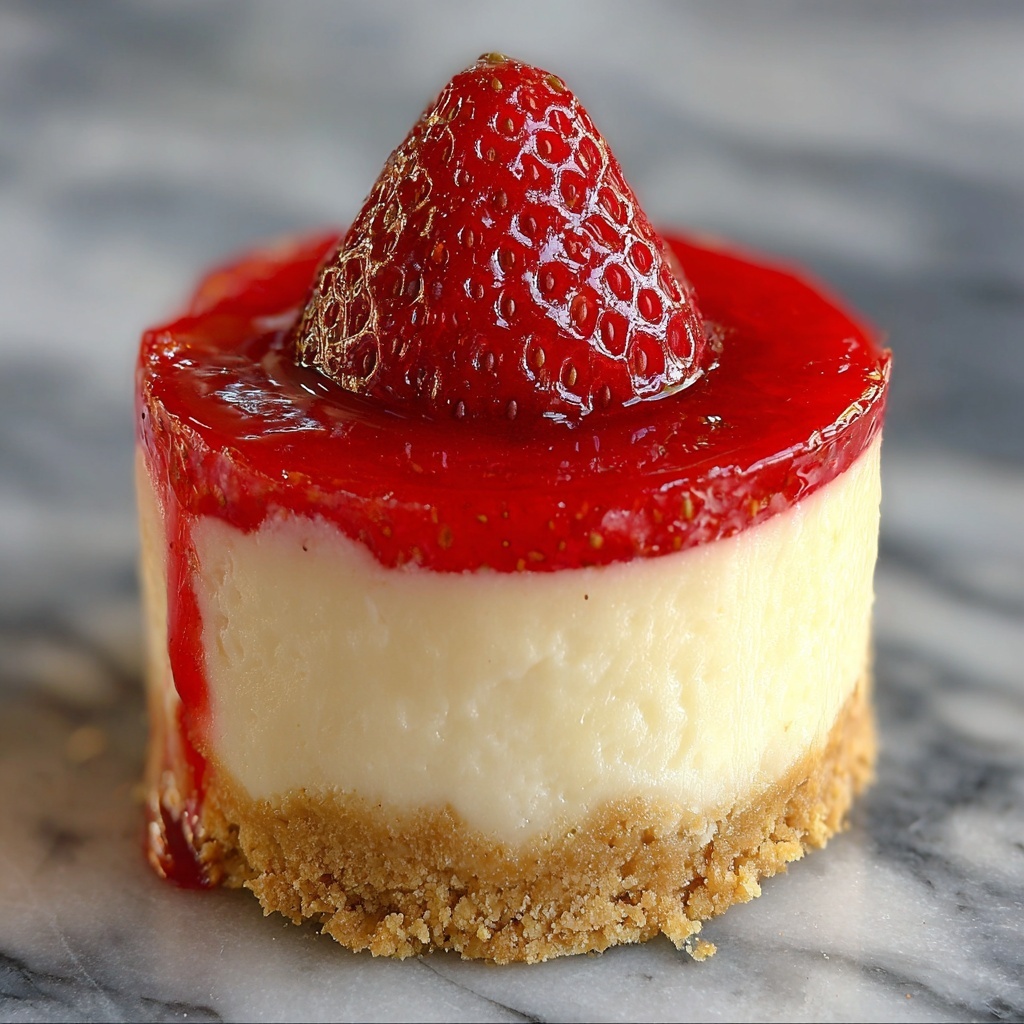 Mini Strawberry Cheesecakes Recipe - Recipe Image