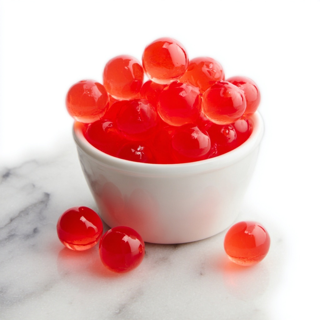 Watermelon Popping Boba Recipe - Recipe Image