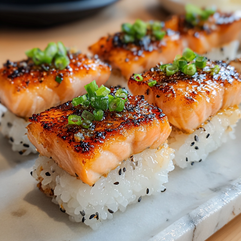 Salmon Crispy Rice with Spicy Mayo and Avocado Recipe - Recipe Image