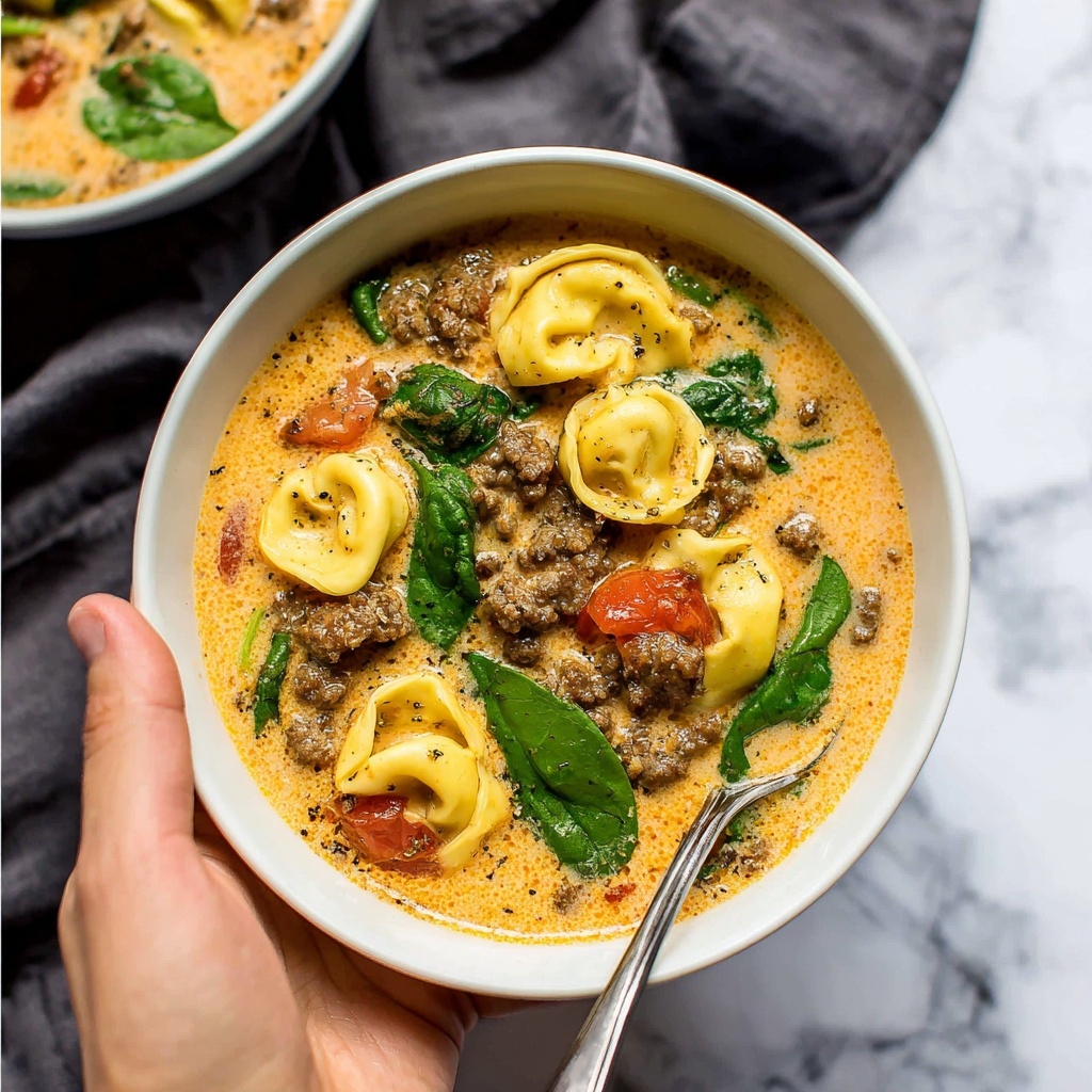 Crockpot Creamy Tortellini Recipe - Recipe Image