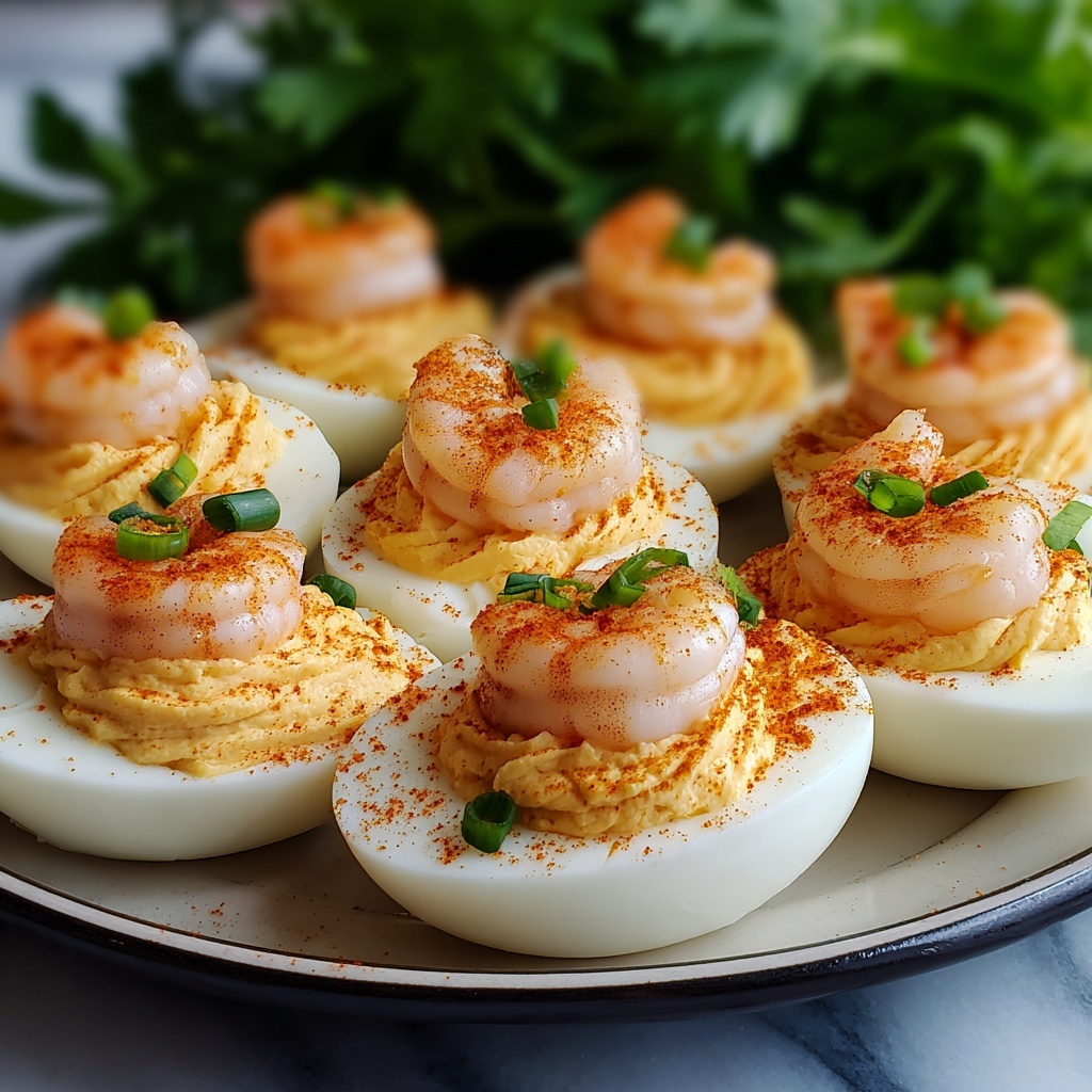 Shrimp Cocktail Deviled Eggs Recipe - Recipe Image