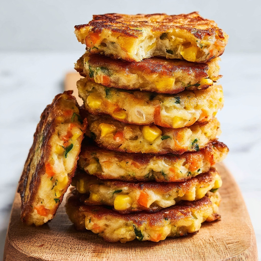 Cheesy Vegetable Fritters Recipe - Recipe Image
