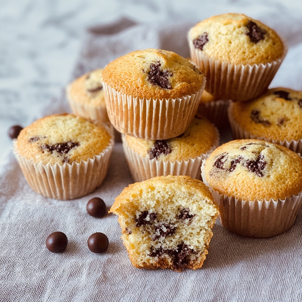 Greek Yogurt Chocolate Chip Muffins Recipe - Recipe Image