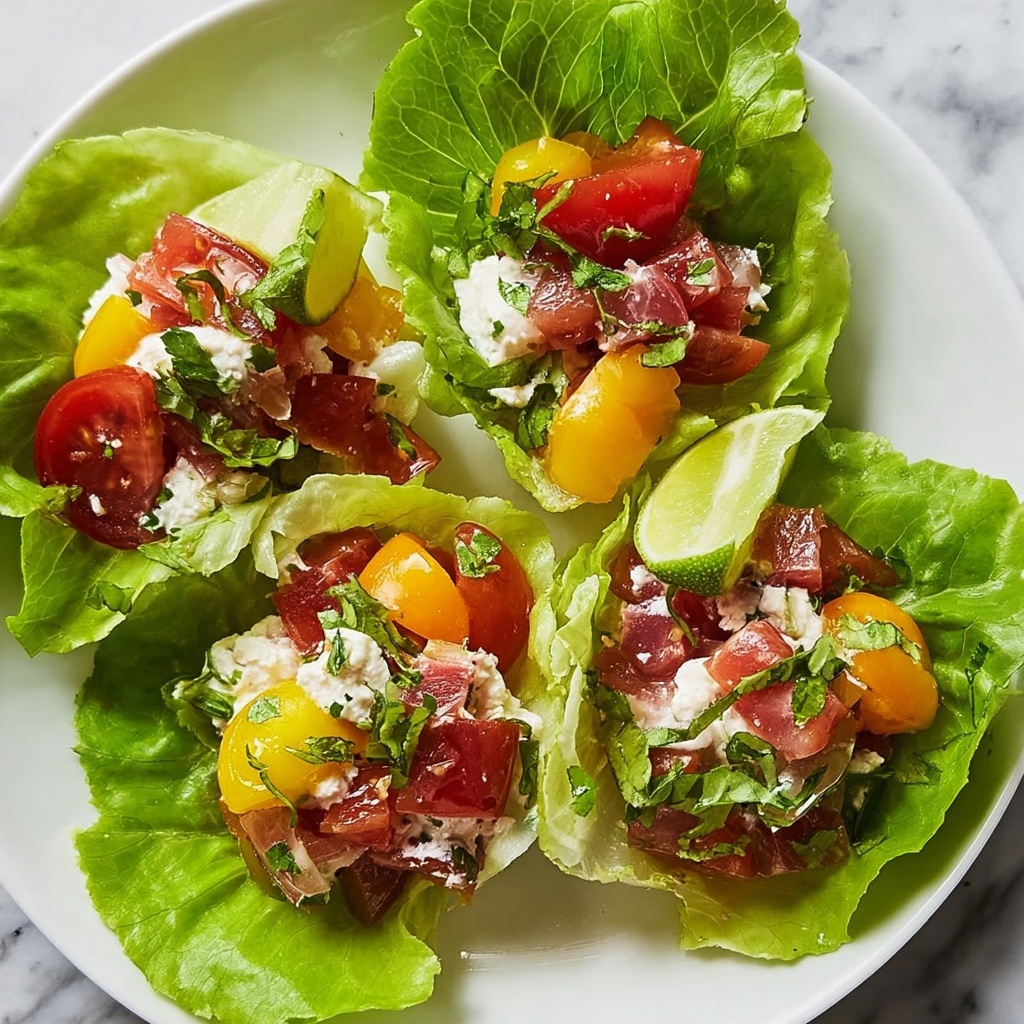 BLT Chicken Salad Lettuce Wraps Recipe - Recipe Image