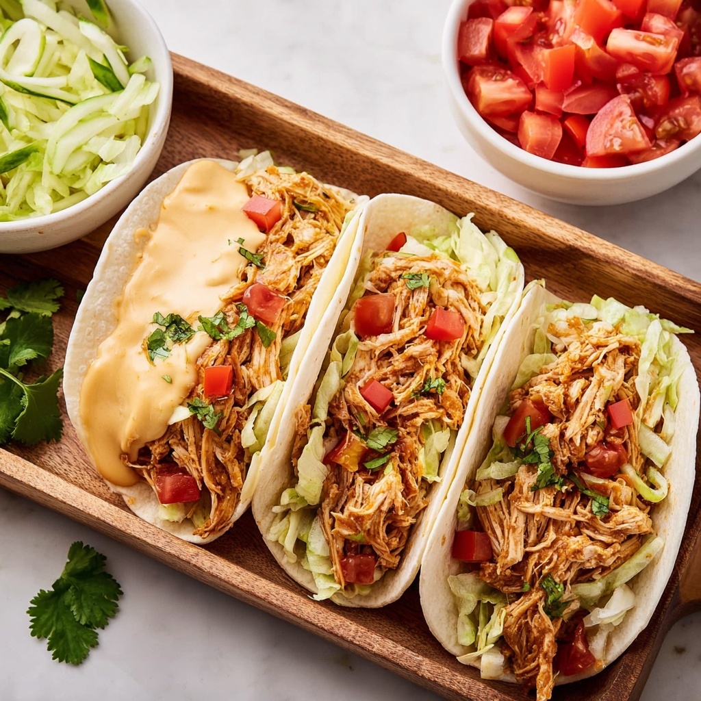 Queso Chicken Tacos Recipe - Recipe Image