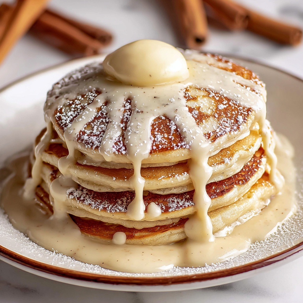Cinnamon Roll Pancakes Recipe - Recipe Image