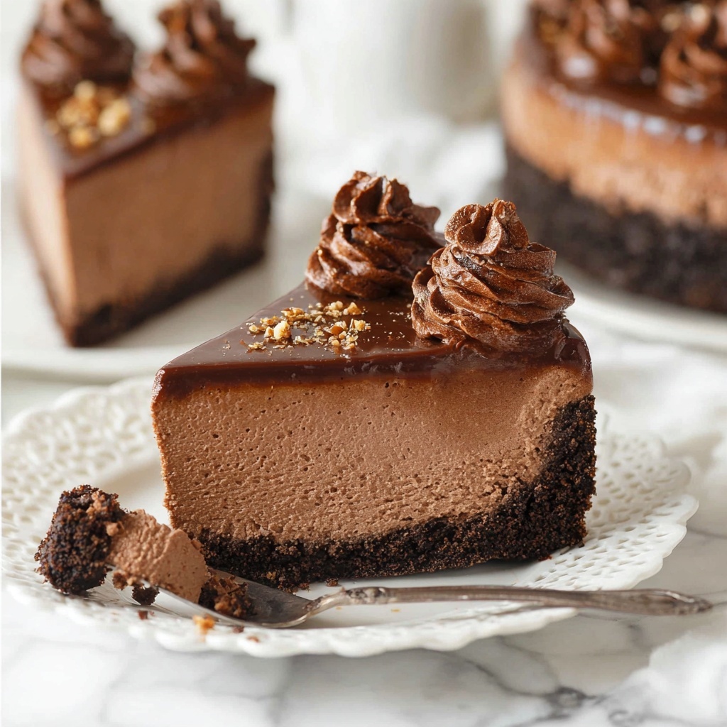 No-Bake Nutella Cheesecake Recipe - Recipe Image