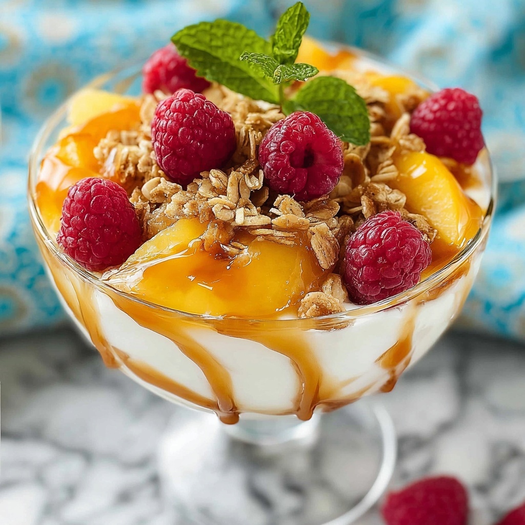 Savory Millionaire Peach Salad Recipe - Recipe Image