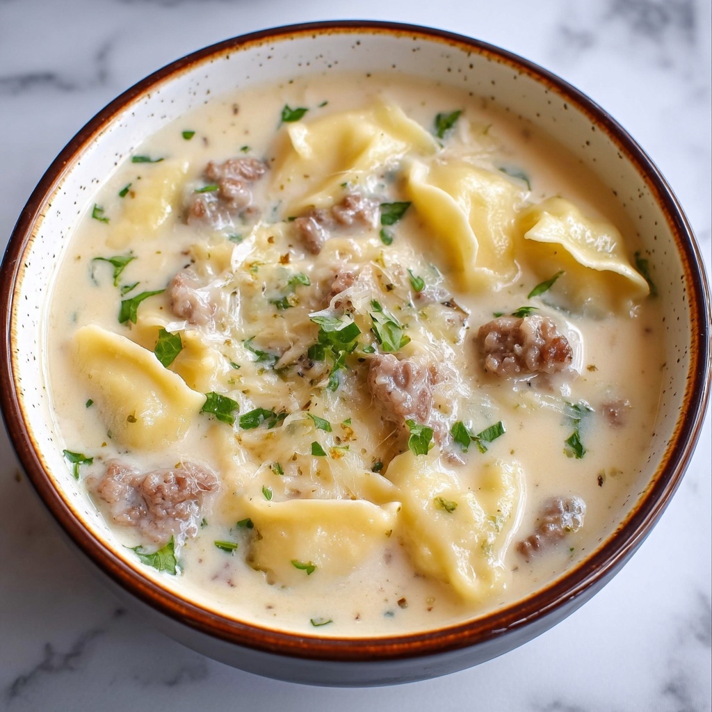 Creamy Alfredo Lasagna Soup Recipe - Recipe Image