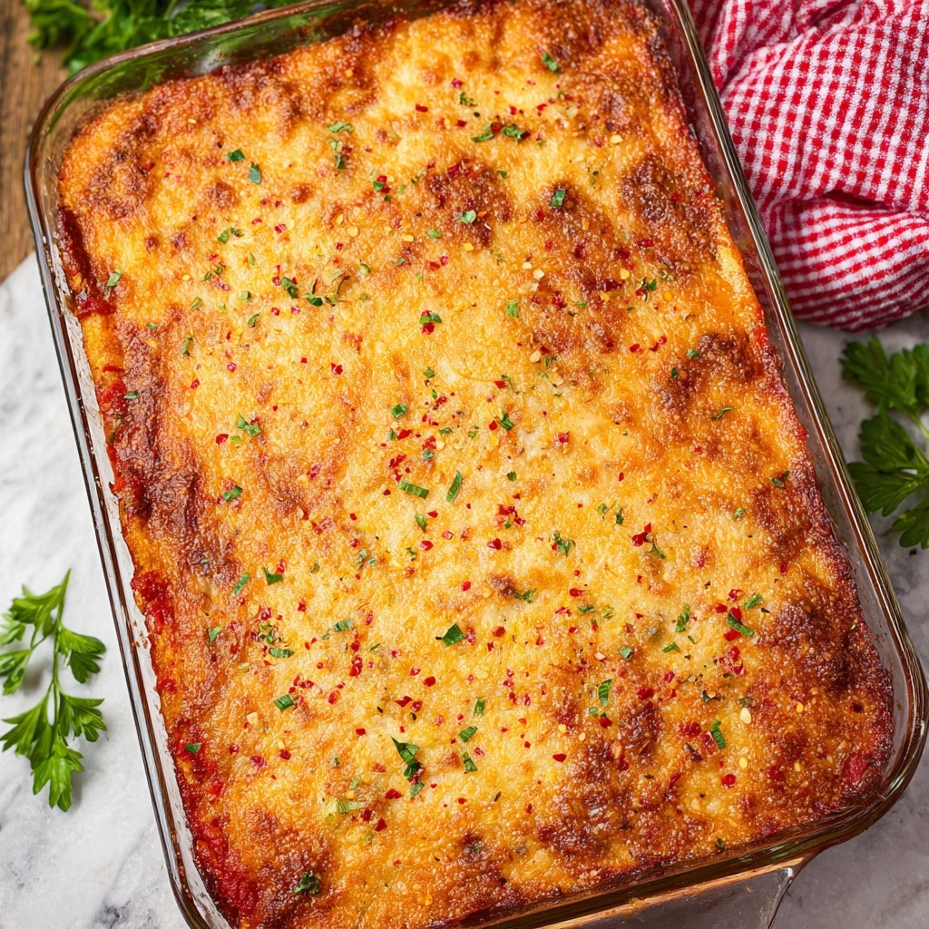 Keto Pizza Casserole Recipe - Recipe Image
