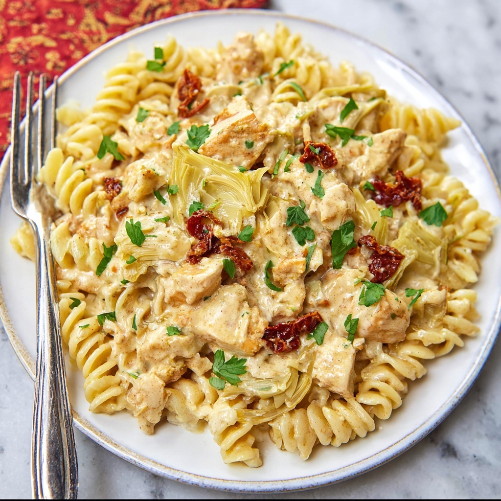 Slow Cooker Cajun Chicken Alfredo Recipe - Recipe Image