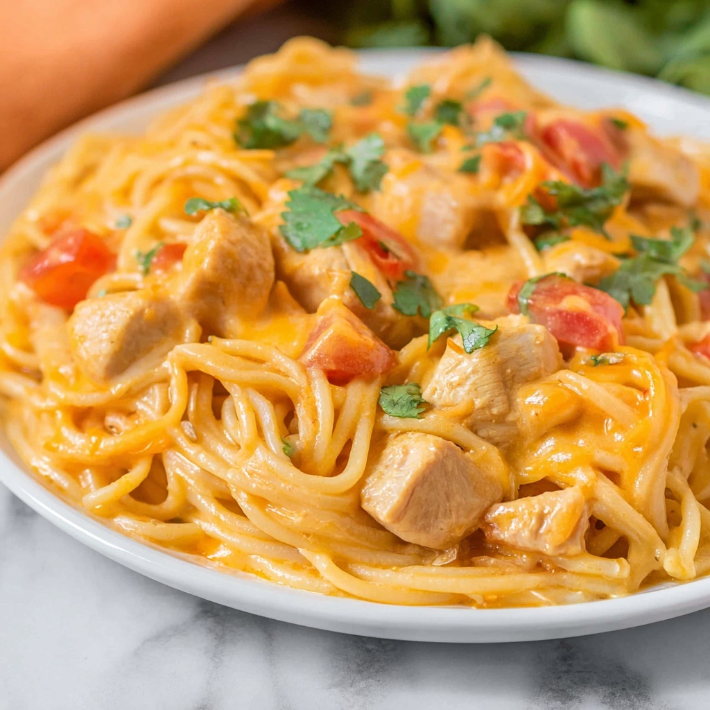 Rotel Chicken Spaghetti Recipe - Recipe Image