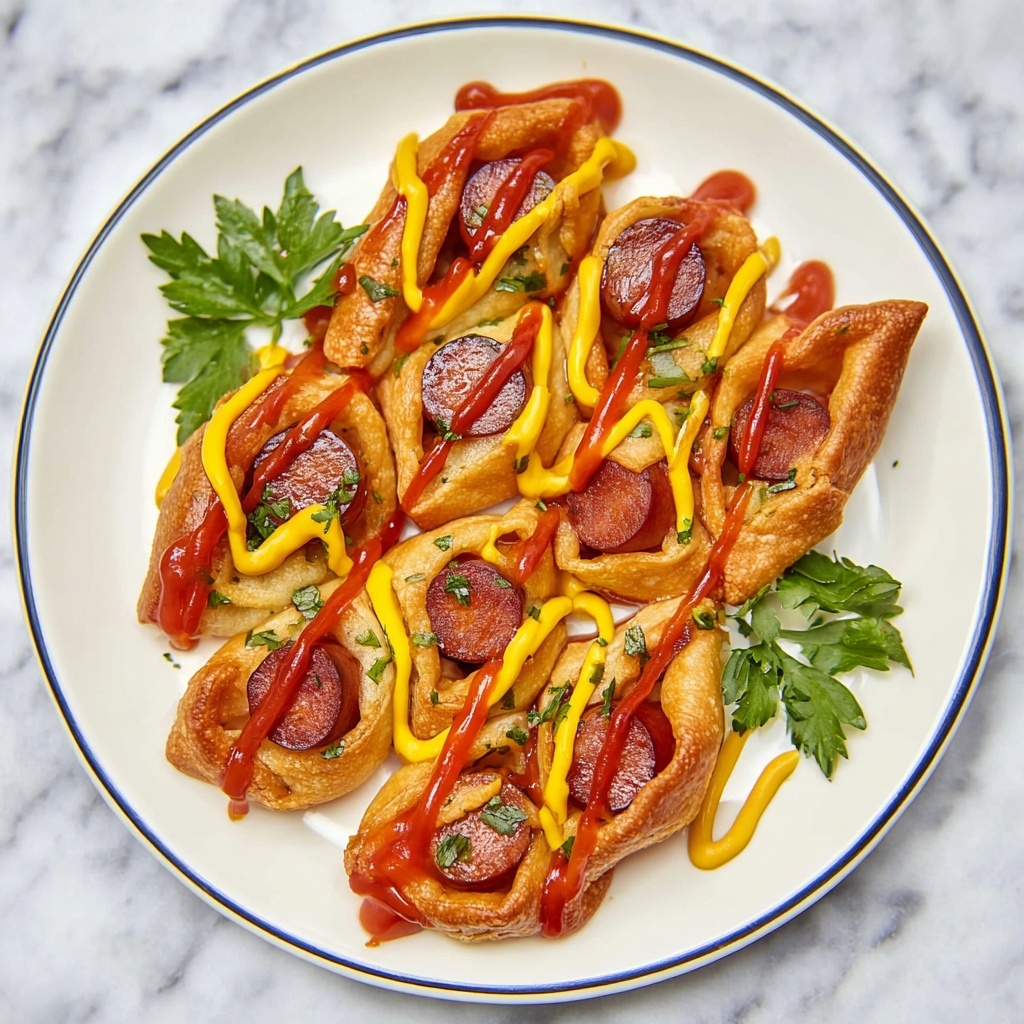 Twisted Crescent Roll Hot Dogs Recipe - Recipe Image