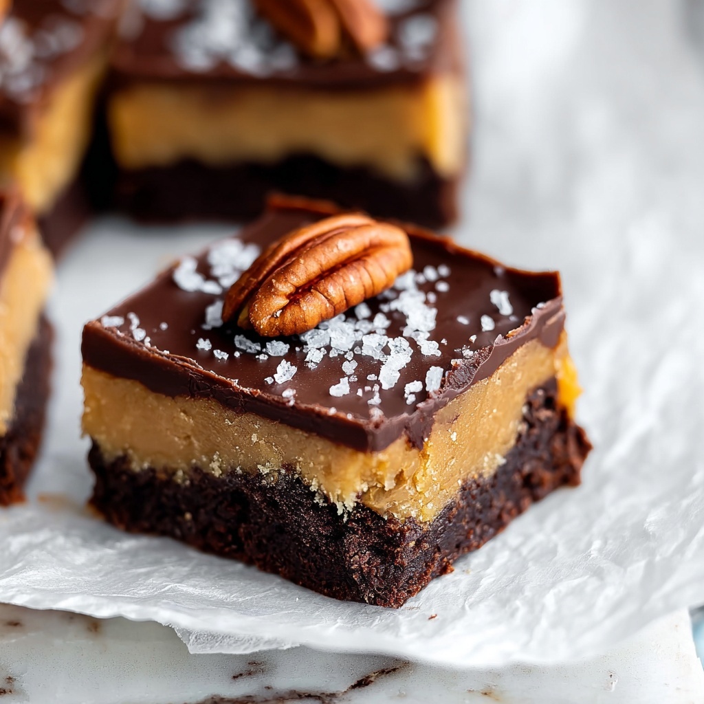Raw Vegan Caramel Brownies Recipe - Recipe Image