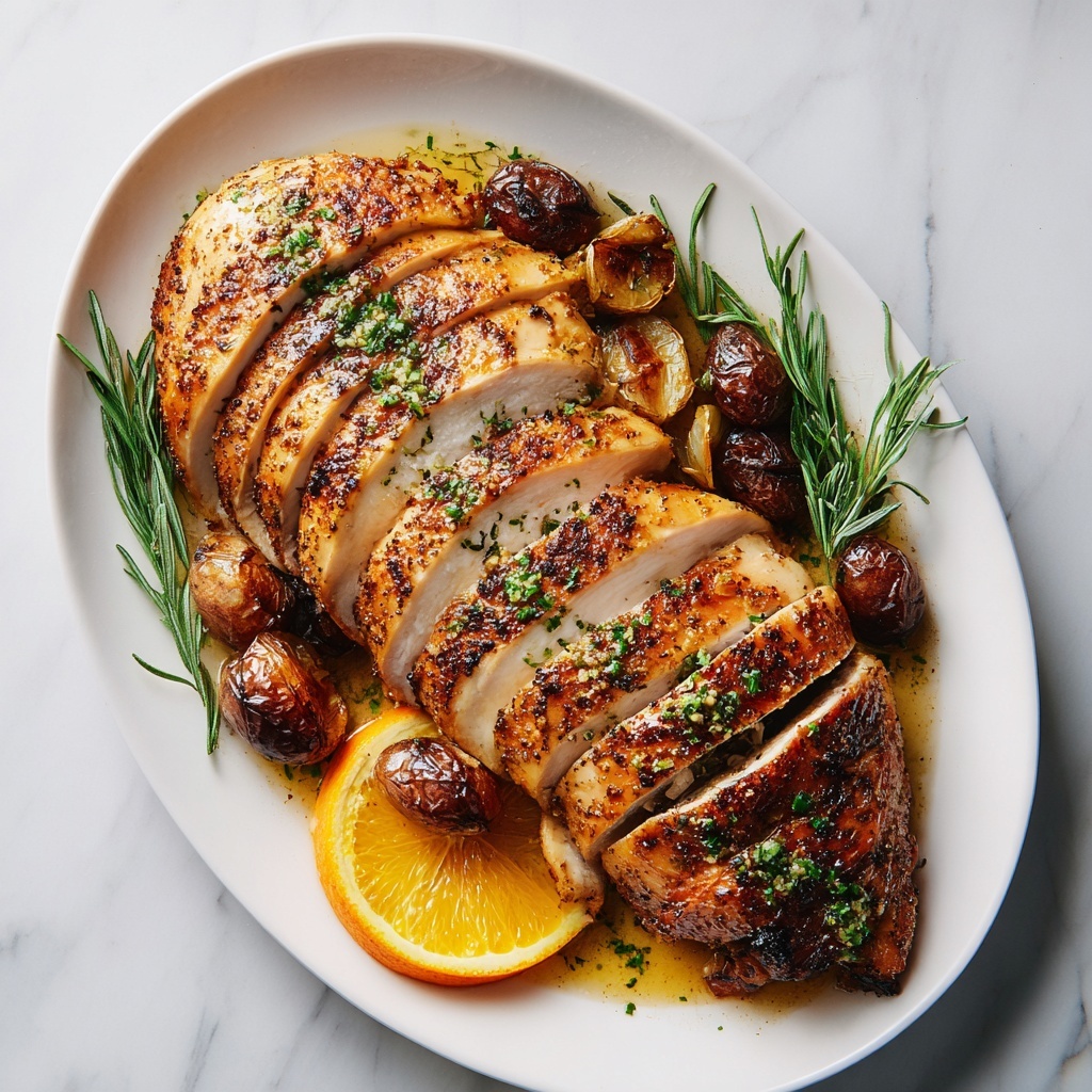 Roasted Turkey Breast with Garlic Herb Butter Recipe - Recipe Image