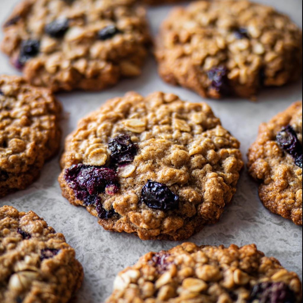 Banana Blueberry Oatmeal Breakfast Cookies Recipe - Recipe Image