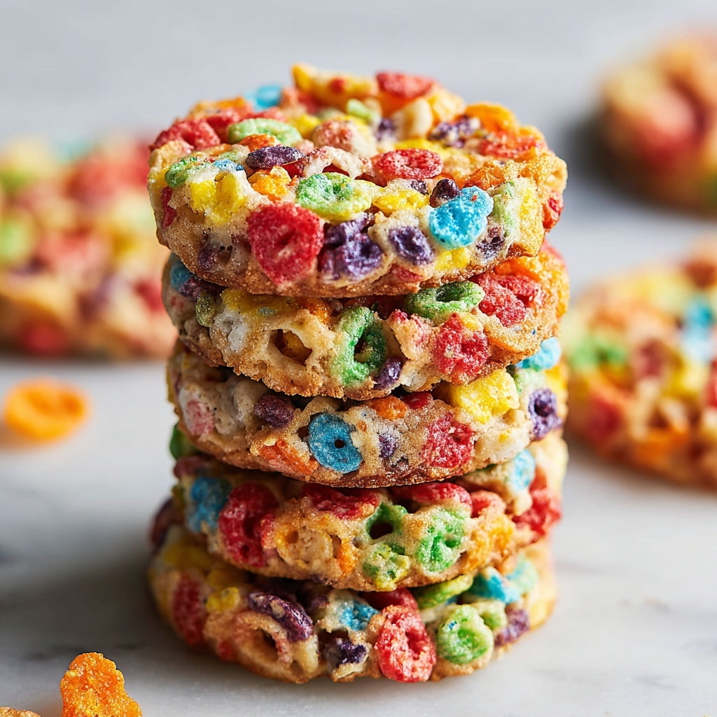 Fruity Pebbles Cake Mix Cookies Recipe - Recipe Image