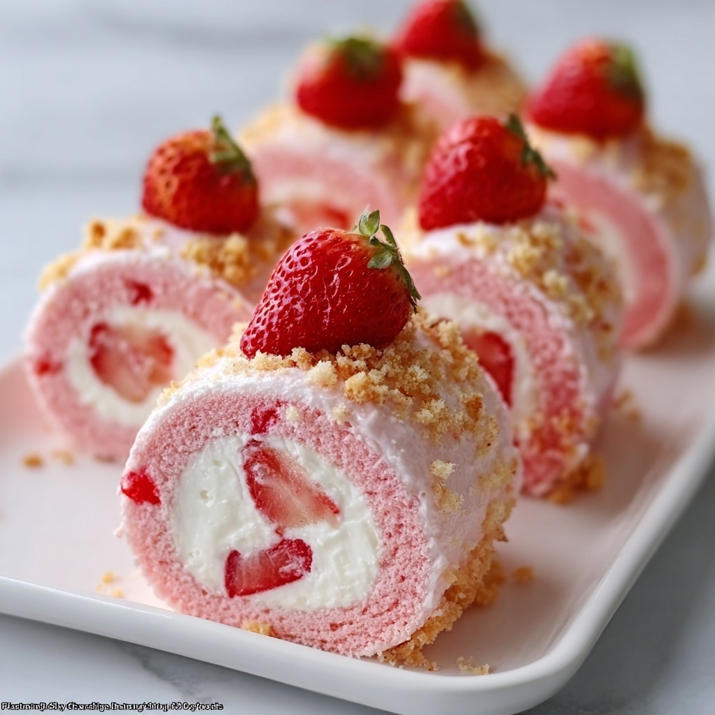 Best Strawberry Cheesecake Sweet Rolls Recipe - Recipe Image