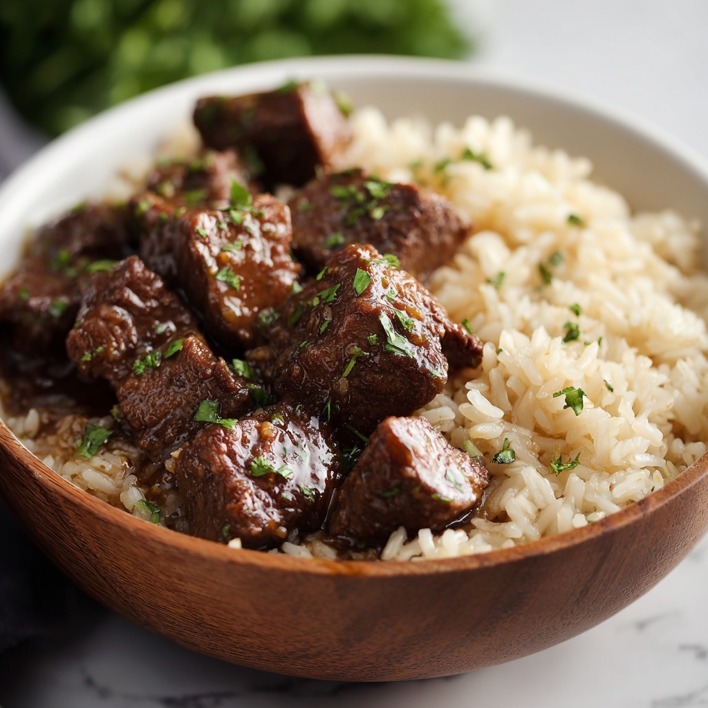 Beef Tips and Rice Recipe - Recipe Image