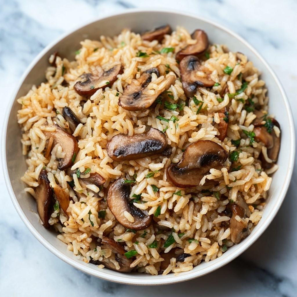 Creamy Mushroom Rice Pilaf Recipe - Recipe Image
